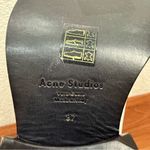 Acne Studios  White Leather Derby Oxford Lace Up Chunky Heels Shoes Size 37 Photo 14