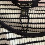 Massimo Dutti  women’s Black and White Striped Tank Top size large Photo 1