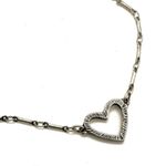 American Eagle Outfitters silver tone heart choker necklace Photo 4
