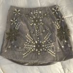 Free People  bright lights sequin and embroidered mini skirt size 0 Photo 0