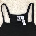 Free Press  Black Ribbed Bodycon Dress Medium Photo 4