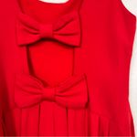 Betsey Johnson Vintage Red Mini Dress Womens 12 Bows Coquette Sleeveless Girly Photo 9