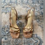 Raye Revolve + Suede Elegant Tan Block Heel Sandals Size 8 Photo 1