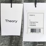 Theory Gray Linen Sleeveless Top Tank Low Back Layering Marled Insar XS New Photo 9