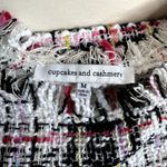 Cupcakes and Cashmere Multicolor Tweed Fringe Short Sleeve Top Women's M Photo 4