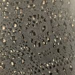 Tripp NYC  womens medium black skull crochet beach swim cover grunge knit Photo 4