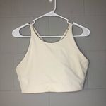 Girlfriend Collective  Topanga High Neck Sports Bra in Ivory Women’s Size Large Photo 2