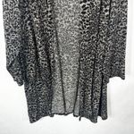 Avenue  Plus Size‎ 30W 32W Cardigan Sweater Leopard Print Long Hooded Open 1430 Photo 3