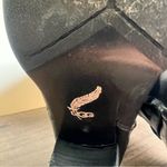 UGG Claudine Women's Tall Black Leather Heeled Boots Size 10 SKU#241139 Photo 10