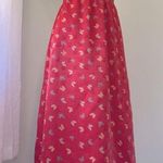 Vintage ‘80s Red Butterfly Print Lightweight A Photo 0