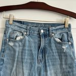 American Eagle Ripped Mom Jeans Blue Size 0 Long Photo 1