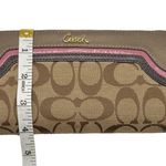 Coach Signature Canvas Zip Around Wallet Photo 7