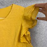 Andree by Unit Women’s  Mustard Ruffle Sleeve Dress Size Small Photo 1