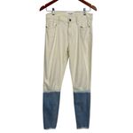 frame denim  Le‎ High Skinny Dip Dyed Frayed Cut Off Jeans Waters Size 26 Photo 2