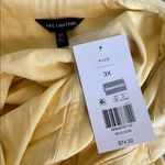 The Limited  Linen Blend Casual Button Down Shirt Yellow Size 3X NWT *Flaw Photo 5