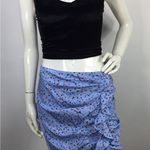 Veronica Beard  Silk Floral Blue Skirt Size 6 Photo 13