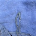 American Eagle Outfitters White Tank Top With Floral Mesh Lace Hem Photo 6