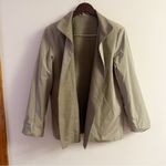 Linda Allard Ellen Tracy Sage Wool Blend Reversible Blazer Size 10P NEW Tan Photo 9