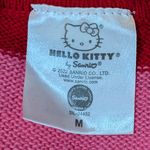 Sanrio Hello Kitty Striped Long Sleeve Crew Neck Sweater by Pink and Red Medium Photo 3
