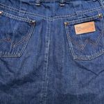 Wrangler VTG 60s  Jean Mini Skirt Raw Hem Women’s S Misses 11-12 Mid Rise Retro Photo 2
