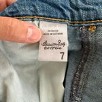 American Rag Cie Denim Overalls Floral Embroidery Photo 5