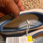 Serra Flats Knit Pointed Toe Comfort Slip On Shoes Blue Beige Size 7 Photo 1