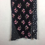 Topshop  Mixed Floral Print Strappy Side Slit Midi Dress Size 4 Photo 7