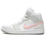 Nike Jordan Pink/Grey Nike Air Jordan 1 Mid  Photo 1