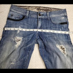 Guess by Marciano  Y2K Low Rise Leopard Distressed Jeans Photo 2