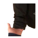 Luxe Vintage Y2k Zip up Assymetrical black blazer waterfall collar professional chic Photo 2