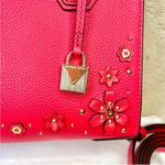 Michael Kors Pink Mercer Embellished Leather 2-Way Bag Photo 11