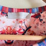 ZARA DRESS BODYCON NEOPRENE PRINTED SIZE M FLORAL ABSTRACT PRINT SHORT SLEEVE Photo 4