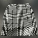 White House | Black Market  Houndstooth Satin Silk Skirt Photo 0