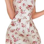 Boutique Cream White & Pink, Floral, Night Slip Photo 6