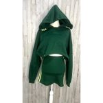 Adidas x Ivy Park Women Hooded Cut Out Dress Green Size Small Casual Photo 3