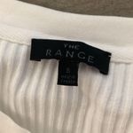 The Range  white ribbed long sleeve sweater Photo 3