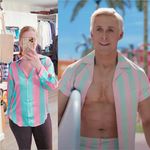 ZARA  7885/138 Barbiecore Satin Pink Seafoam Green Striped Button-down Shirt XS Photo 1