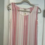 NWT Natural Impressions Size M Pink Metallic Sleeveless Slit Hem Midi Dress White Size M Photo 4