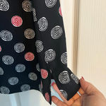 Jantzen Vintage Classics by Abstract Retro Swirl Top Button Up Shirt Blouse Photo 2