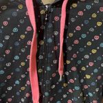 Morbid Threads Black Hoodie with Colorful Heart Pattern Size undefined Photo 1