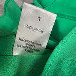 DO+BE High Neck Swing Mini Dress Size Large Green Sleeveless Bow Gathered Waist Photo 7