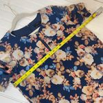 J.Crew  Womens Blue Antique Floral 100% Silk Mini Shift Dress Size XS Photo 5