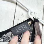 ASTR  Blouse Women Size Medium Gray Black Lace Inset Scoop Neck Sleeveless Top Photo 8