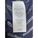 Rag and Bone  Womens Hudson Top Sz S Blue Gray Striped Long‎ Sleeve V-Neck Tee Photo 3