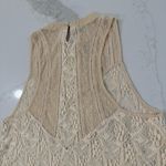 Free People  Modern Lace Mesh Maisie Tunic Sleeveless Top Women’s Medium Cream Photo 7