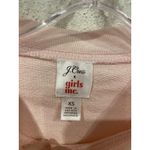 J.Crew X Girls Inc Sweatshirt Women's XS Pink Graphic Love Fleece Pullover Photo 3