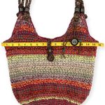 The Sak | Happy & Free Multi-Color Crochet Woven Leather Strap Boho Hobo Bag Photo 6