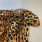 NWOT‎ women’s orange yellow brown leopard print stretch swim cover up summer Size undefined Photo 1