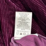 Bella Dahl Shirt Womens Medium Purple Winter Bloom Round Yoke Velvet Corduroy Photo 6