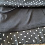 MSK Women 16W Polka Dot Chiffon Knee Length Dress Fit N Flare Black White Photo 9